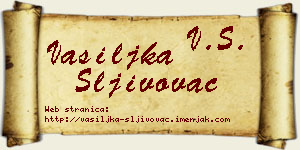Vasiljka Šljivovac vizit kartica